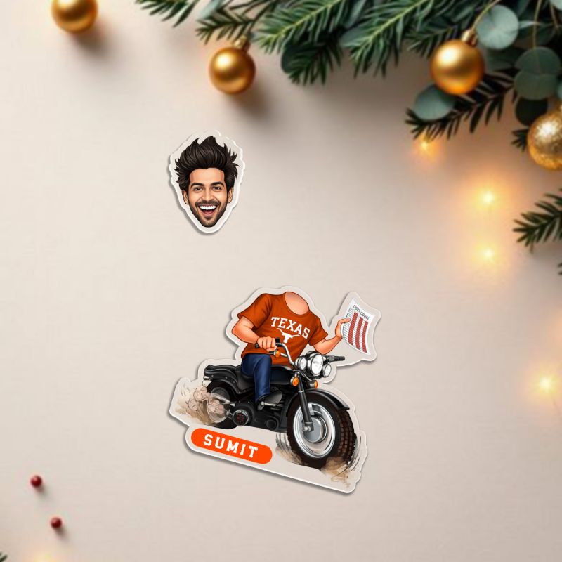 Personalized Bobblehead Caricature Battery Powered with Moving Head Feature Custom with Name Decorative for Home Decor, Car Dashboard, and Office Table Funny Gift for Friends & Brother